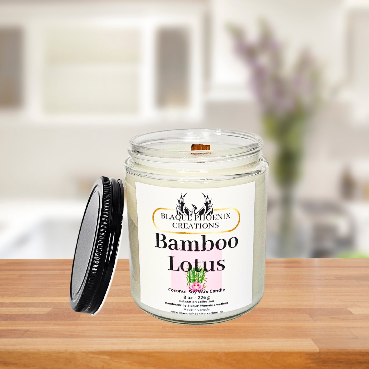 Bamboo Lotus Candle